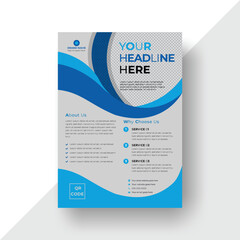 Creative modern corporate business flyer design and digital marketing agency brochure cover template with photo .  A4 Corporate business advertising template Design, cover, annual report, poster,