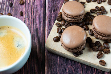 coffee and macaroons