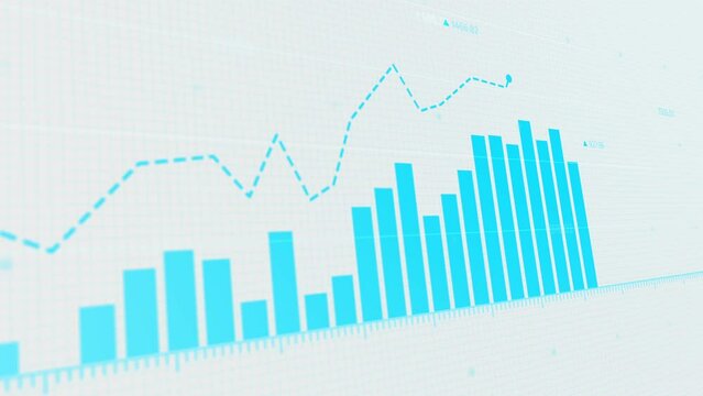 Animated chart dynamics, showcasing intricate patterns of market trends, crypto movements, and trade metrics with precision and clarity