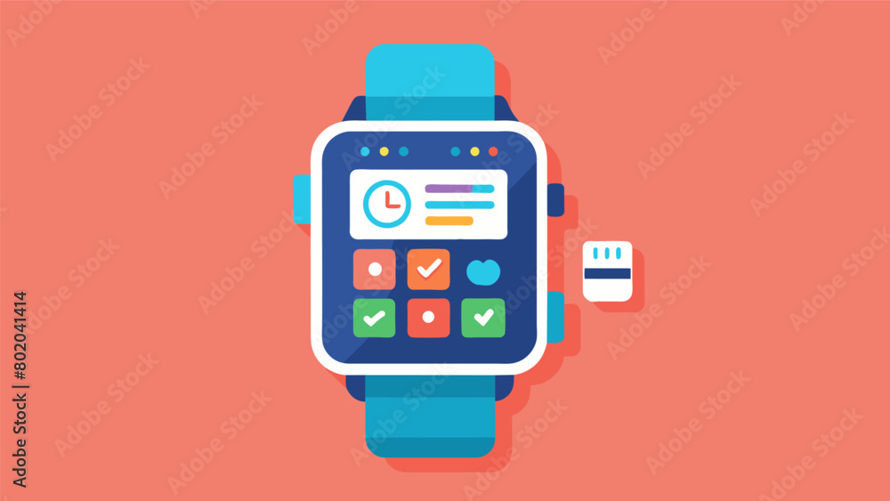 Poster a smarch with a preprogrammed schedule and reminders to help nonverbal individuals with time managem