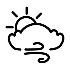 Weather line stroke icon