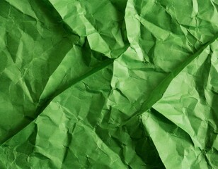 Zerknittertes grün Papier textur Hintergründe