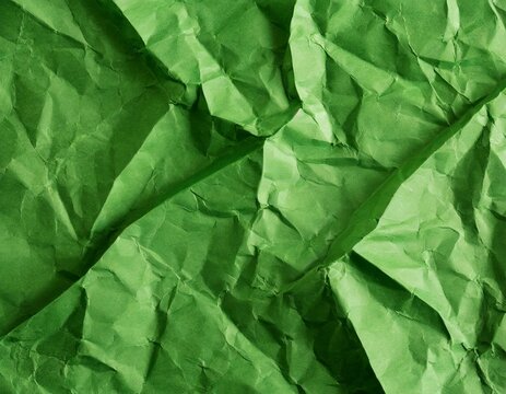 Zerknittertes gr&uuml;n Papier textur Hintergr&uuml;nde