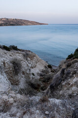 View of Pissouri Bay by Pissouri Village, a famous tourist resort, located 30 km west of Limassol, Cyprus