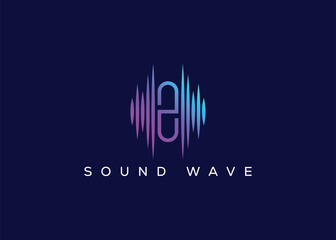 Minimalist Letter Z Sound Wave vector logo. Modern Sound Wave logo. Z Music Logo