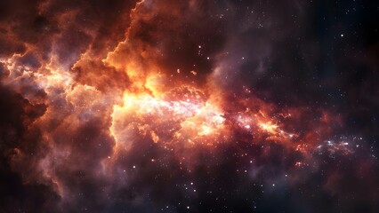 Naklejka premium Forbidden spells in galaxys grimoire harness dark energy from distant nebulae . Concept Fantasy Magic, Dark Energy, Galaxy's Grimoire, Forbidden Spells, Distant Nebulae