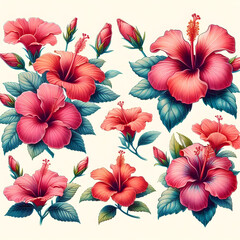 hibiscus flower background