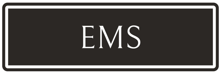 Emergency medical service (EMS) sign