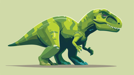 Green Dinosaur toy Vector illustration Vectot style 