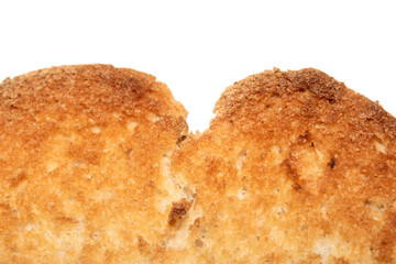 Close Up of a Toasted Hme Made Bread Roll Showing Texture