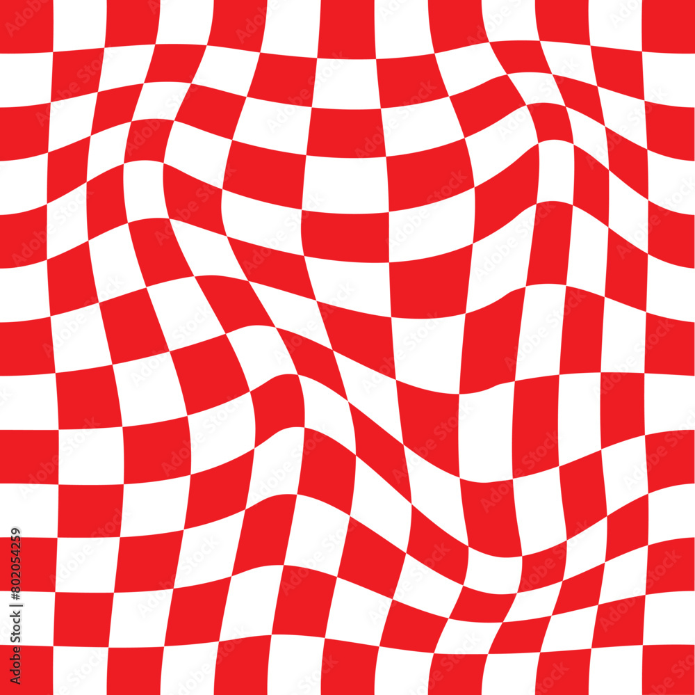 Poster set of chess board backgrounds. psychedelic design in 60-70s. colored. seamless pattern in hippie de