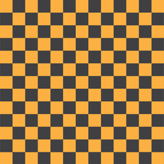 Fototapeta premium Pink and yellow seamless diagonal checkerboard pattern. Aesthetics cute retro groovy checkerboard, vintage aesthetic backgrounds, psychedelic checkerboard texture. 11:11 