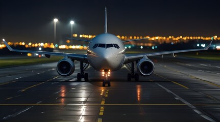Close Up of Wing of an Airplane on another Airplane during Take Off.generative.ai