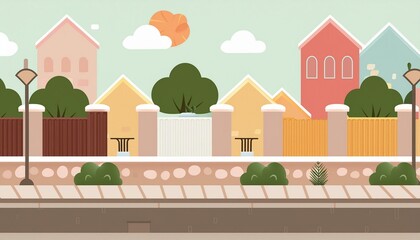 Walls of different design 