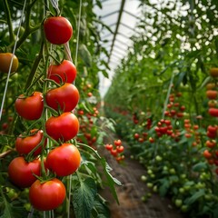 tomatoes in the garden