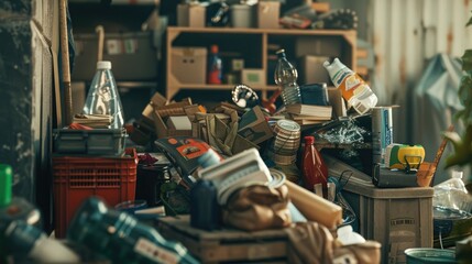 A close-up shot of a collection of donated items, their diverse nature representing the spirit of generosity on National Give Something Away Day.