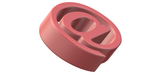 Obraz premium Email symbol on a transparent Background