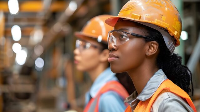 Training program for women in construction to develop skills and job opportunities. Concept Women in Construction, Skills Development, Training Program, Job Opportunities, Empowering Women