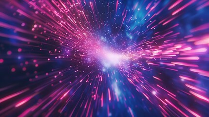 Obraz premium A Powerful Black Hole Devours a Stream of Glowing Gas and Dust
