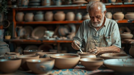old man clay artisan, old man clay craftsman