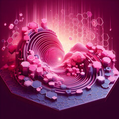 Fototapeta premium valentine background with hearts