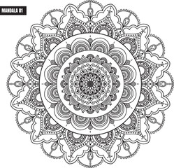 mandala design for henna design, ,mandala art with neat lines, creative mandala art- Vishal singh