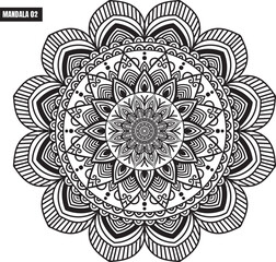 mandala design for henna design, ,mandala art with neat lines, creative mandala art- Vishal singh