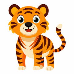 Cartoon Tiger Vector Illustration