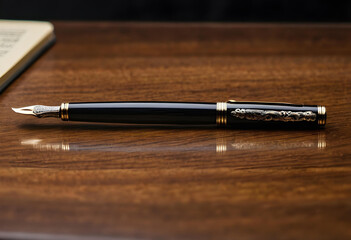 Fototapeta premium fountain pen on paper