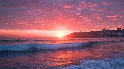 Sydney Australia Bondi Beach sunrise surf sessions iconic shores