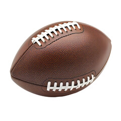 American football ball isolated on transparent background With clipping path. cut out. 3d render