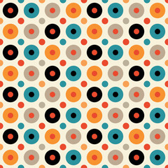 A colorful pattern of circles