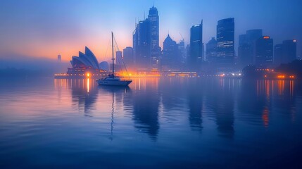 Sydney skyline Australia stunning harbor views Opera House