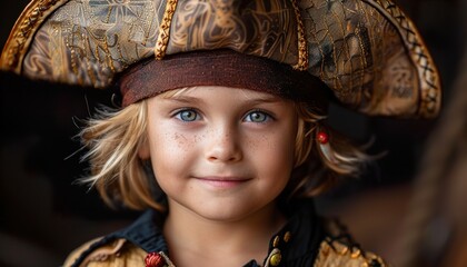 boy in pirate costume 