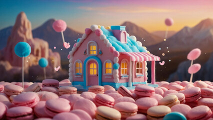 Birthday cake with lighted candle
