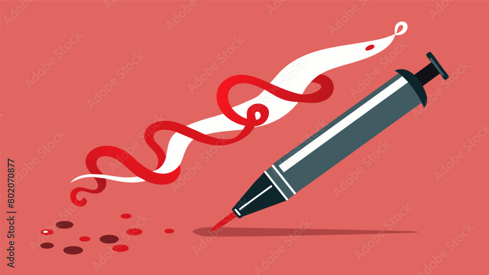 Aufkleber the pen seems to have a life of its own as it moves across the paper leaving behind a trail of menac