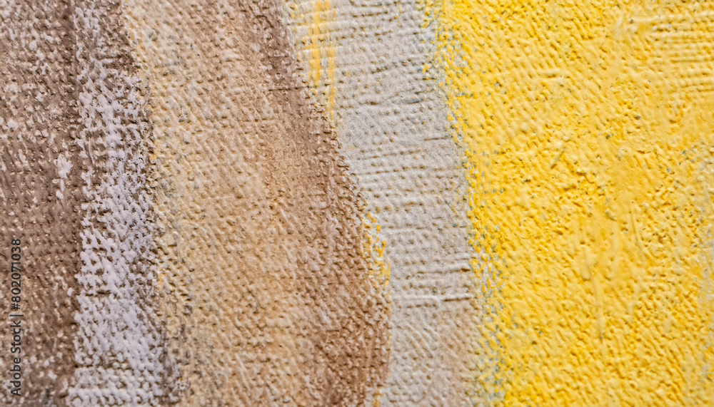 Poster yellow brown sketch crayons stroke texture background. paint patterns. abstract grey paint art backg