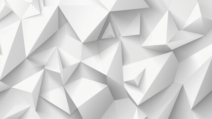 A white background with many triangles for text placement. The triangles are arranged in various sizes and orientations. The image has a modern and abstract feel to it -05 - obrazy, fototapety, plakaty