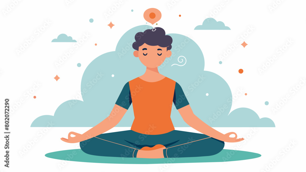 Poster a person with tourette syndrome practices mindful movement focusing on the sensations in their body 