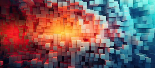 Cubes and bright light