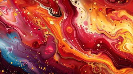 A pattern composed of swirling brushstrokes and splatters, embodying the energy and expression of abstract art.