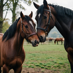 Obraz premium horse in the field