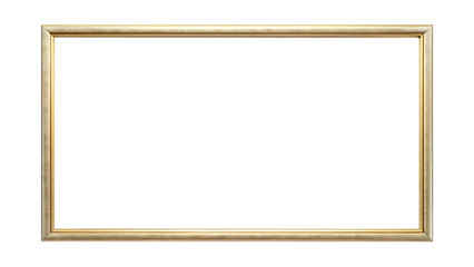 Simple wooden frame for displaying a photo ,isolated on white background