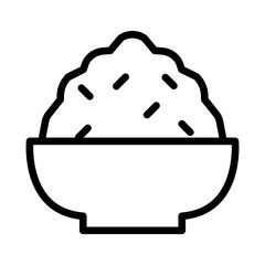 Avocado salad icon