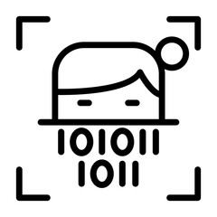 Face scanning icon