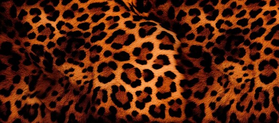 Close up of leopard print fabric