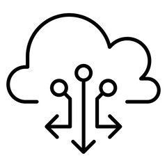 Cloud computing icon