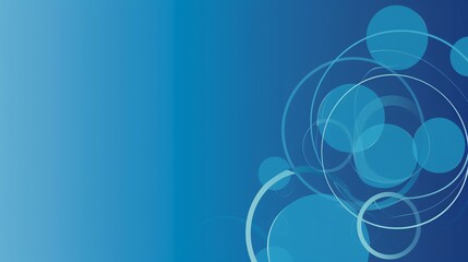 Blue and white circles dance a nautical theme