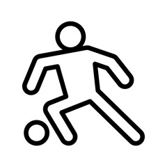 Playing football icon