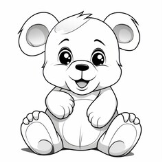 Fototapeta premium Delightful Teddy Bear Illustration